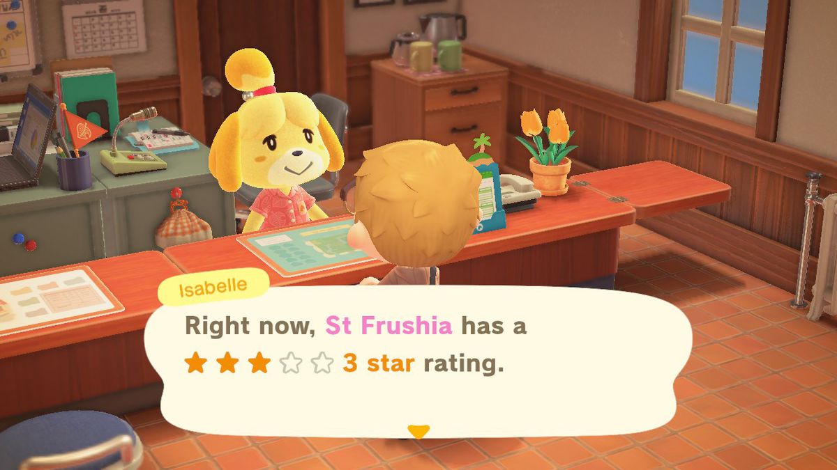 Obtener la calificación de ciudad de Isabelle en Animal Crossing New Horizons