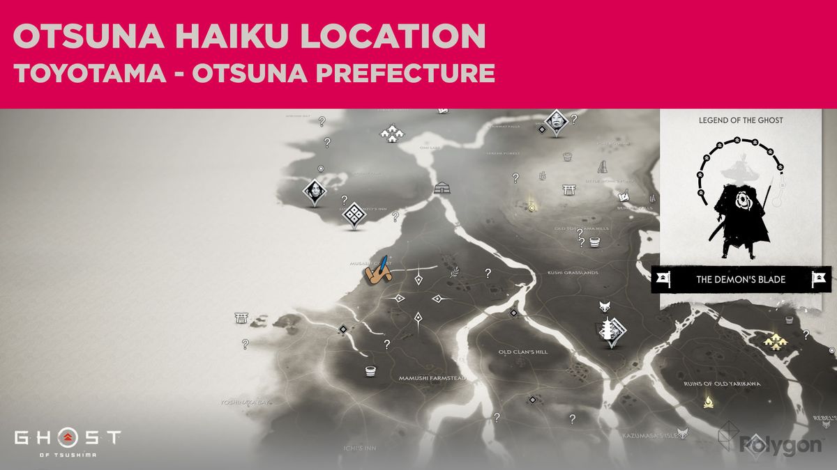 El haiku de Otsuna en Ghost of Tsushima