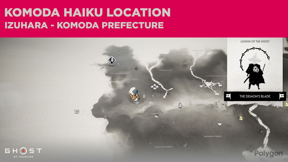 El haiku de Komoda en Ghost of Tsushima