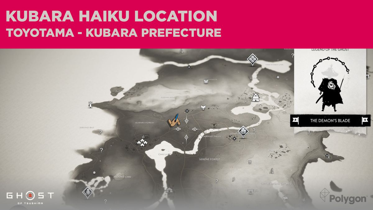 El haiku de Kubara en Ghost of Tsushima